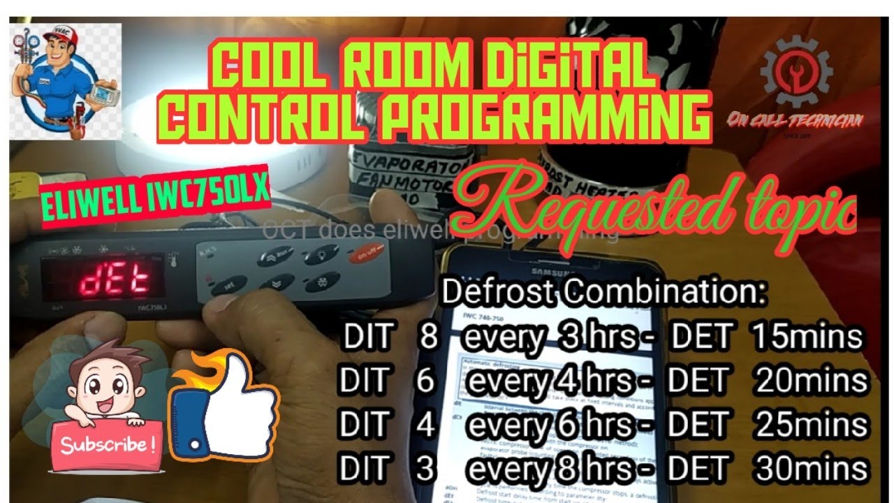 ELIWELL IWC750LX PROGRAM FROM DEFAULT TO CHILLER SETTINGS (TAGALOG SUBS