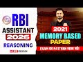 RBI Assistant 2026 Reasoning | 2021 Memory Based Paper🔥| Arpit Sir Reasoning