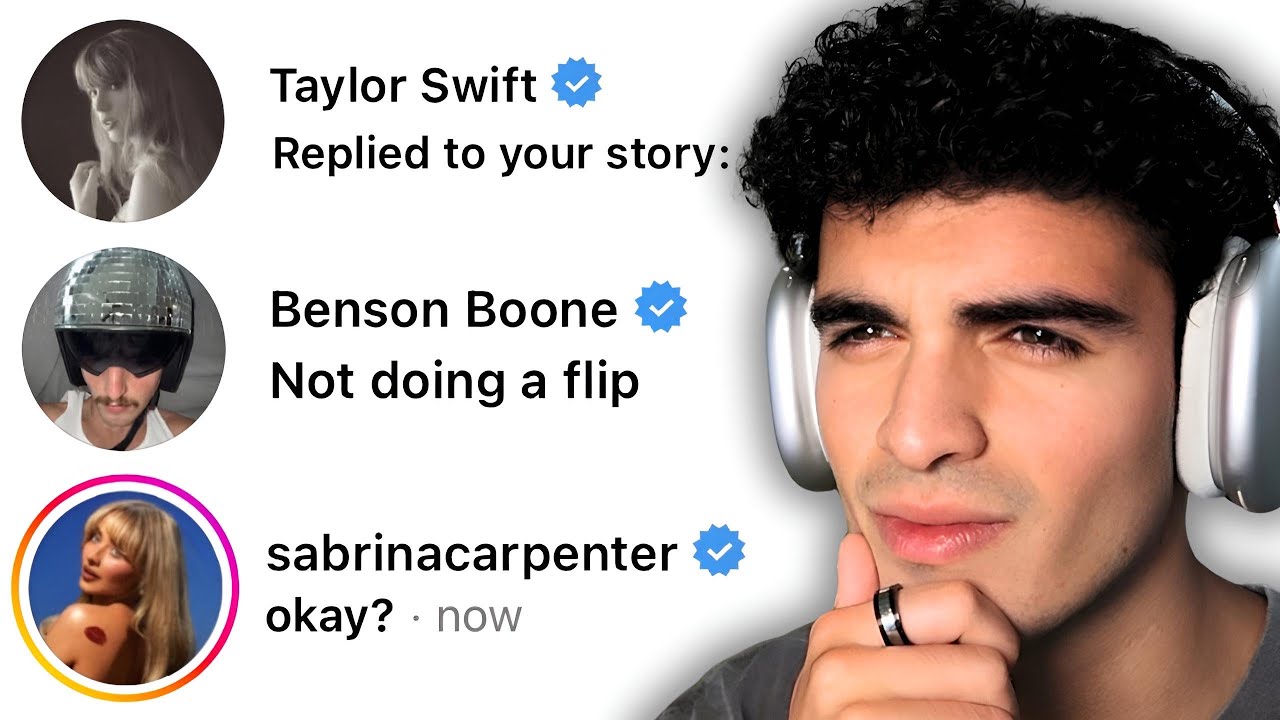I DM'd 100 Pop Stars Their Own Song Lyrics