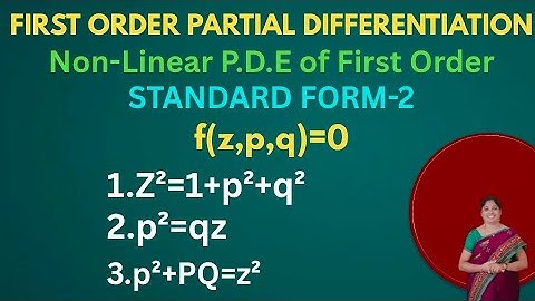 Non Linear Partial Differential Equations