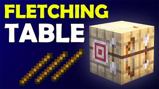 Fletching Table Recipe (Quick Minecraft Tutorial) | Fletcher Stick Trade