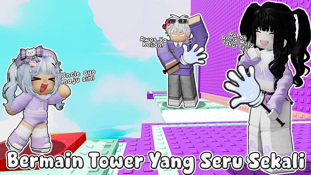 KESERUAN BERMAIN TOWER BERSAMA MAMI @Bi Marbi & UNCLE  @Lavinnn || ROBLOX INDONESIA