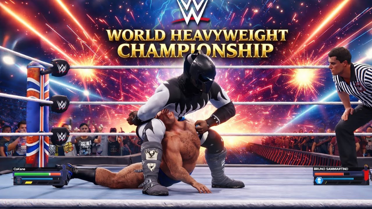 Cokane vs Bruno Sammartino World Heavyweight Championship #wwe #gameplay #knockout #goat #legend