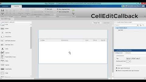 App Designer MATLAB EN ESPAÑOL CellEdit Callback