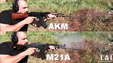 Assault Rifles’ Shooting behaviour 10/12: AKM & M21A