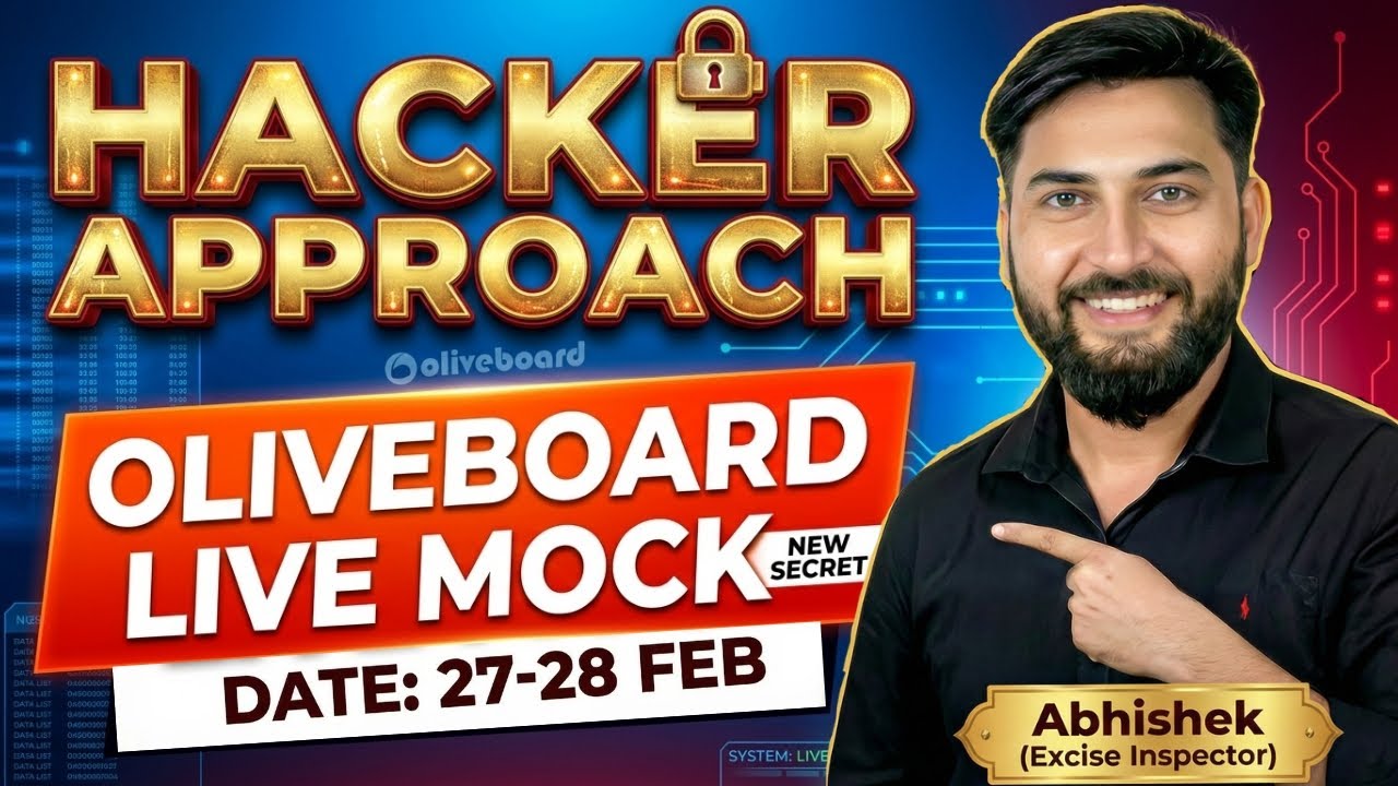 Stop Solving, Start Hacking! 🚫 SSC CGL Maths Oliveboard Mock | Abhishek Sir #oliveboard