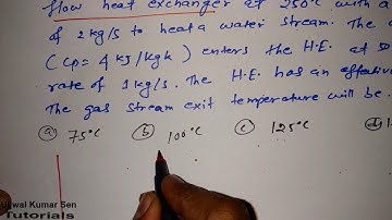 Effectiveness of Heat Exchanger HMT Tutorial- 25