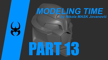 Modeling Scifi Helmet Hardsurface Subdivision Tutorial in Maya Part 13