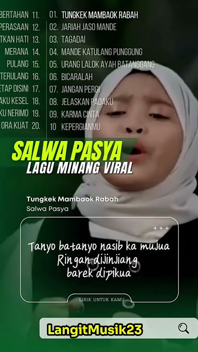Salwa Pasya Full Album Cek Selengkapnya #langitmusik23 #shortsvideo #shortvideo #subscribe