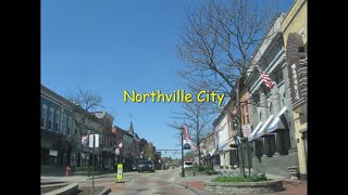 Old Town Historic City Northville - Driving Through Downtown Northville