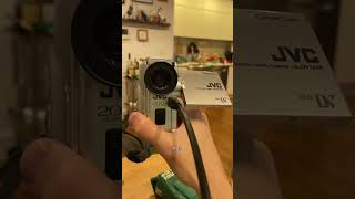 Connect your MiniDV camcorder to a MacBook Pro  #digitnow #camcorder #shorts #jvc  # #techretro