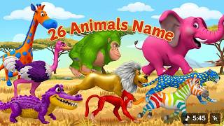 ABC Animal Names Learn for Kids 🦁 Animal Alphabet from A to Z | abc dreamland