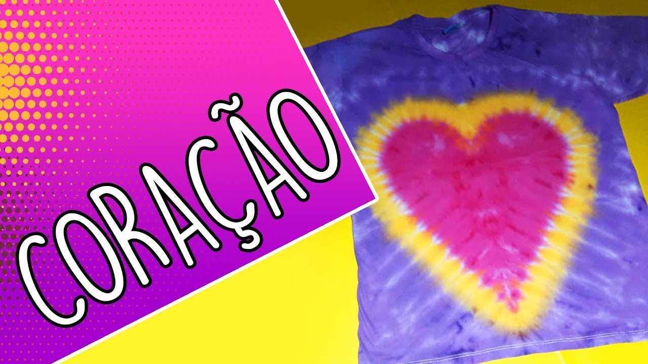 COMO PINTAR CAMISA SEM FERVER EM FORMATO DE CORAÇÃO | Théo e Tintas