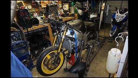 2001 ZX6R Inverted Fork Conversion Complete! (Part Two)