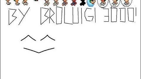 Mr Baby L sprite sheet i made