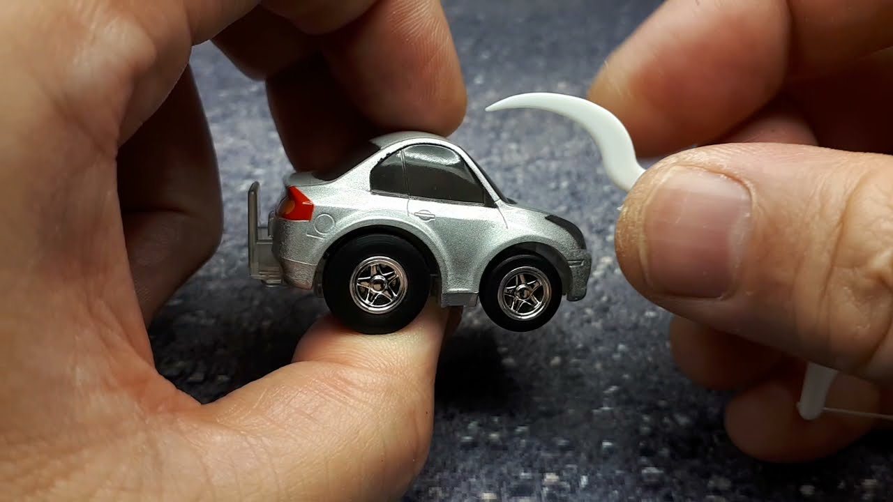 Tooned Infiniti G35 by ChoroQ 13 w/3D printed wheels wheelswap