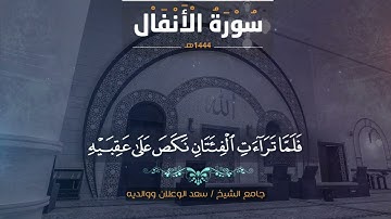 تلاوة من سورة الأنفال II الشيخ د. عبدالإله المديميغ #قرآن_كريم
