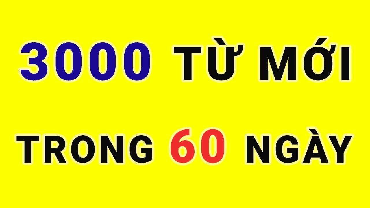 Phần mềm học từ vựng tiếng anh theo chủ đề | Thuộc lòng 3000 TỪ VỰNG trong 60 ngày