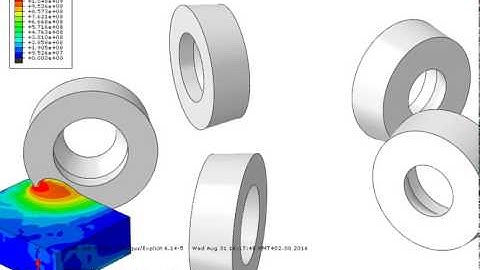 Abaqus CAE explicit shell end milling of 20NiCrMo5 Mises Stress 2 example 1