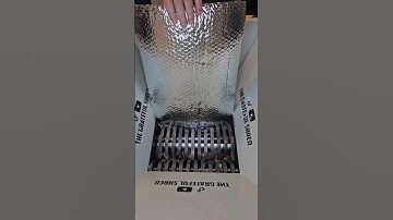 CHROME bubble wrap ASMR in the shredding machine! #bubble #asmr #popping #oddlysatisfying #shorts