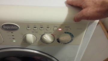 Splendide® 2100XC Washer-Dryer: Stopped working for some reason. It may be the door switch...