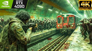 SUBWAY OUTBREAK (PC) RTX 4090 ULTRA Graphics [4K] World War Z Aftermath