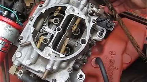 Studebaker Engine with Cadillac Intake Manifold Test # 1