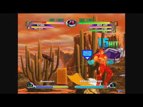 MvC2: Team Japan (IM/Storm/Cable) 200% Sequence by Josh 360