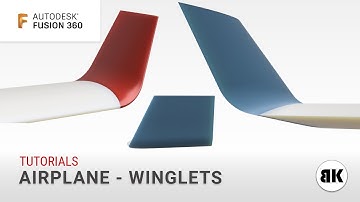Fusion 360: How to create Winglets (Wingtip) for airplanes #1