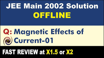 JEE Main 2002 Physics Solutions | Magnetic Effects of Current-01