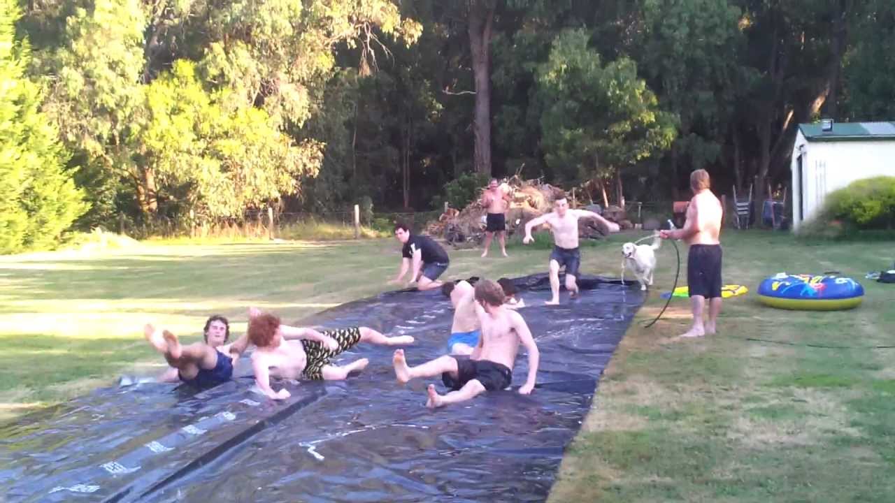 Home Made Slip Slide Youtube
