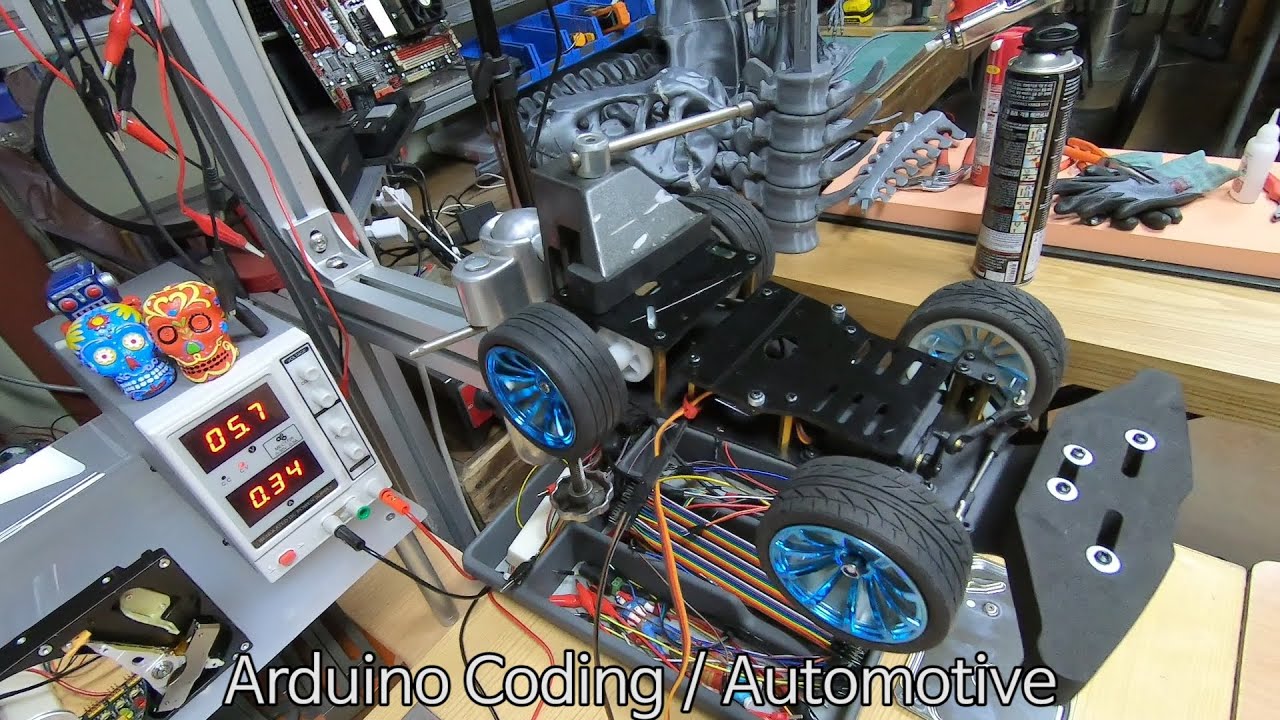 Studying Arduino Coding Car DC Motor Servo Motor Movement