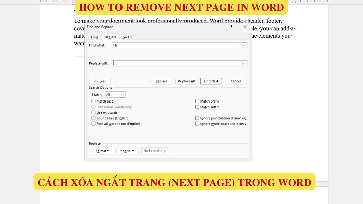 Break next page bị lỗi nhảy chương trong word năm 2024