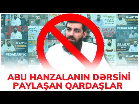 ⛔ Abu Hanzalanın dərsini paylaşan qardaşlara nəsihət.. 👉 Rəşad Hümbətov