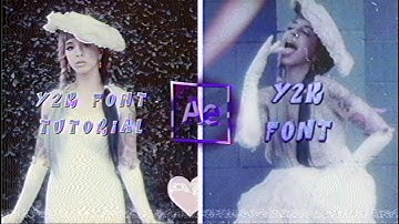 y2k text tutorial || after effects