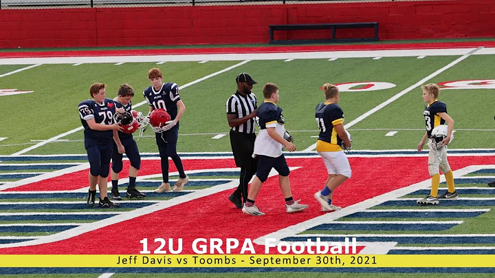 12U Football: Jeff Davis vs Toombs Highlights - 2021