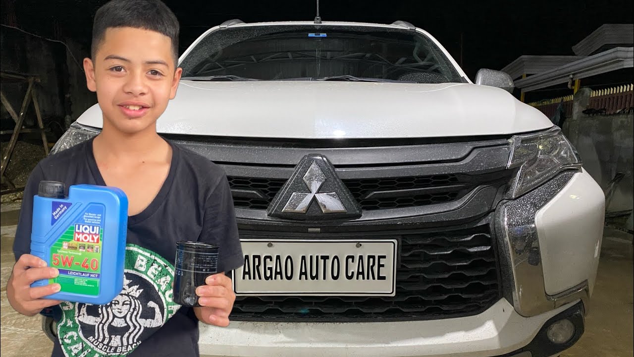 How to Change Oil Mitsubishi Montero Gen3 2018 Model (Liqui Moly 5w-40)