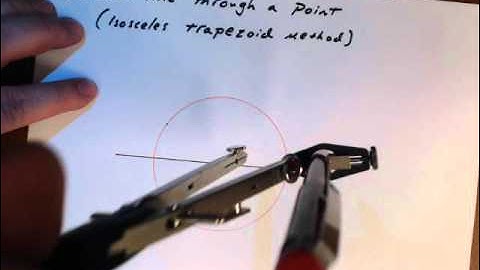 Parallel Lines using the Isosceles Trapezoid method