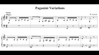 Video thumbnail of "Paganini Variations (piano)"