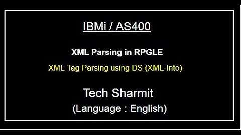 IBMi (AS400) XML Parsing (All Tags at once)   | rpgle programming tutorial |  as400 for beginners  |
