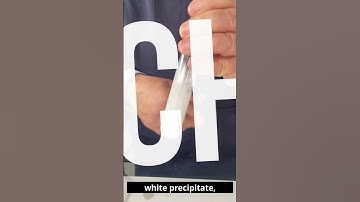 Chloride ion identification test - Silver chloride precipitate