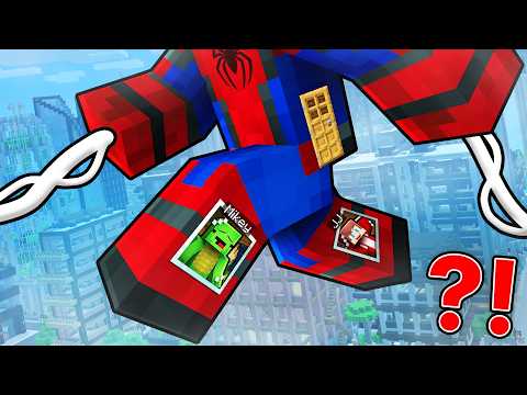 How JJ and Mikey Built a Base Inside SPIDER-MAN in Minecraft?