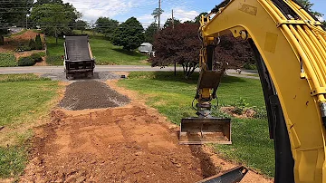 Building a driveway entrance