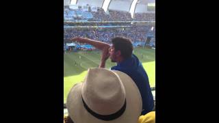 Crazy Italian Guy At Italy Vs Uraguay World Cup 2014 - Natal