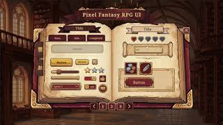 Pixel Adventure Book UI: Fantasy RPG Kit — Full Demo | Unity UI Asset