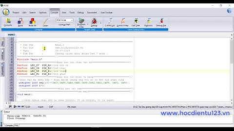 PIC|Phần 2.1-PIC16F877A giao tiếp LED 7 đoạn sáng 0 đến 9/PIC with LED 7 SEG