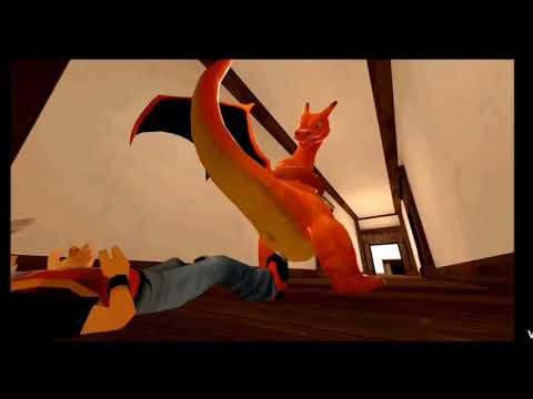 Charizard And Red Pokémon trainer farts on him