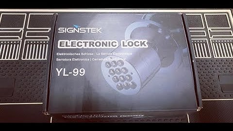 Signstek YL-99 Electronic Door Knob - Setup