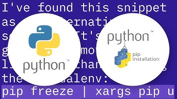 What is the easiest way to remove all packages installed by pip?