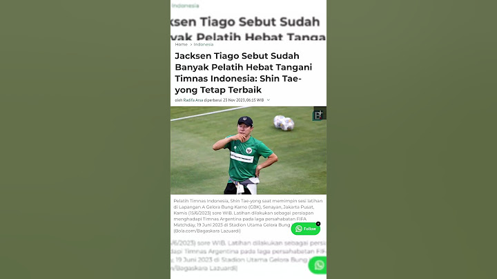 Jacksen Tiago Sebut sudah banyak pelatih hebat tangani Timnas Indonesia: Shin Tae-yong yang terbaik